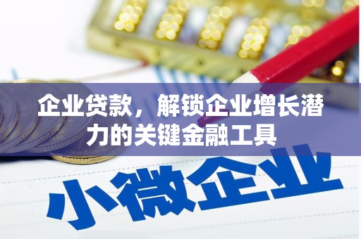 茄子河企业贷款，解锁企业增长潜力的关键金融工具