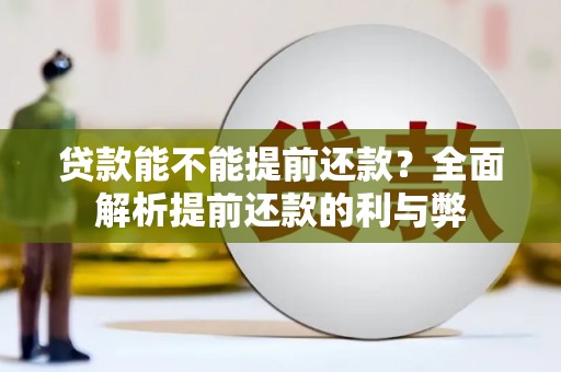 茄子河贷款能不能提前还款？全面解析提前还款的利与弊