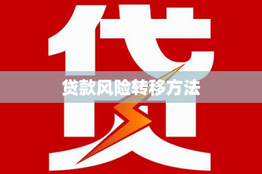 茄子河贷款风险转移方法