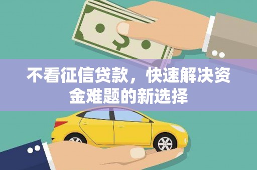 茄子河不看征信贷款，快速解决资金难题的新选择