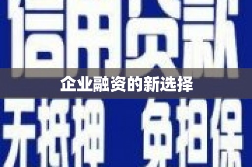茄子河企业融资的新选择