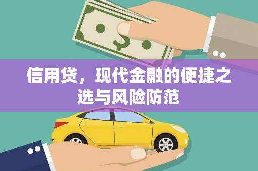 茄子河信用贷，现代金融的便捷之选与风险防范