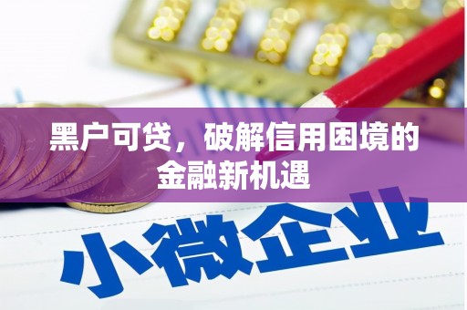 茄子河黑户可贷，破解信用困境的金融新机遇