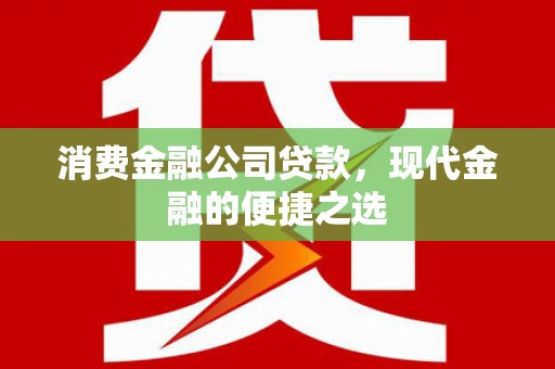 茄子河消费金融公司贷款，现代金融的便捷之选